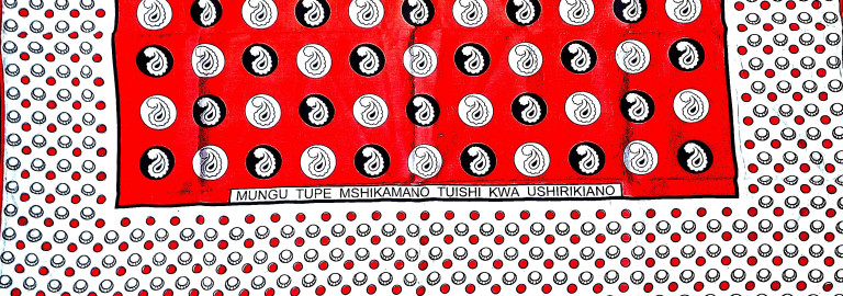 Muster aus einem tansanischen Kanga-Tuch