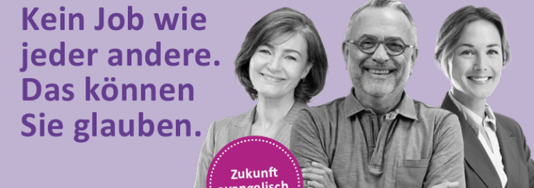 Titelbuild eines Plakates mit Stellenanzeige des Kirchengemeindeamtes Würzburg