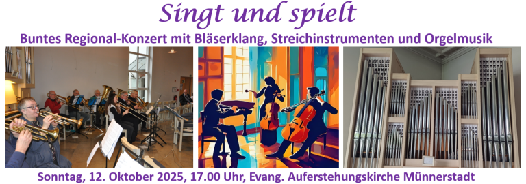 Konzertplakat Singt und spielt 12.10.25 Münnerstadt Ausschnitt