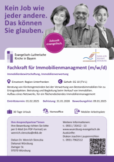 Anzeige Immo-Management Unterfranken Bewerbungsschluss 9.1.2025