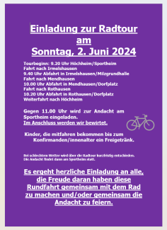 2.6.24 Radtour Irmelshausen